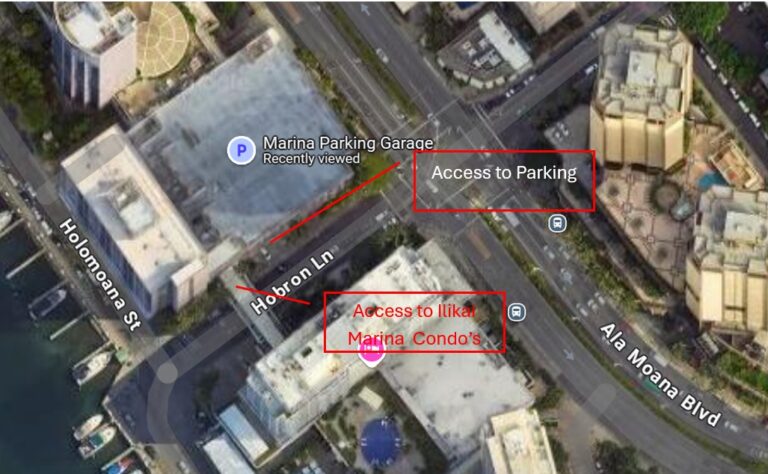 Entrance and parking